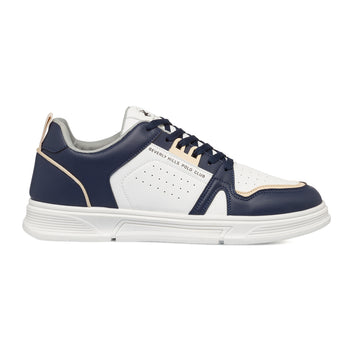 Sneakers bianche e blu da uomo con dettagli traforati Beverly Hills Polo Club, Sneakers Uomo, SKU m114002339, Immagine 0